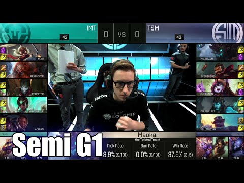 Immortals vs TSM | Game 1 Semi Finals S6 NA LCS Spring 2016 Playoffs | IMT vs TSM G1 1080p