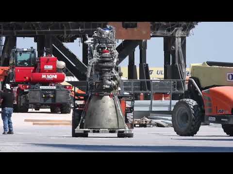 Raptor 68 From Booster 7, Monday July 18, 2022 Starbase SpaceX Build Site Boca Choca Texas