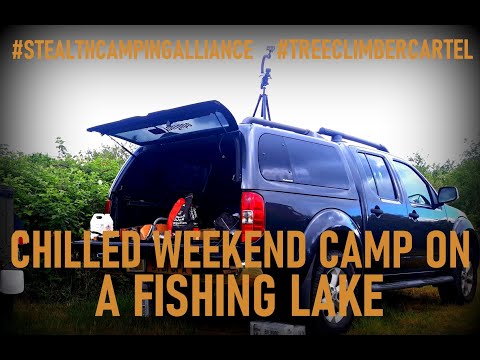 Chilled weekend camp on a fishing lake #StealthCampingAlliance #TreeClimberCartel