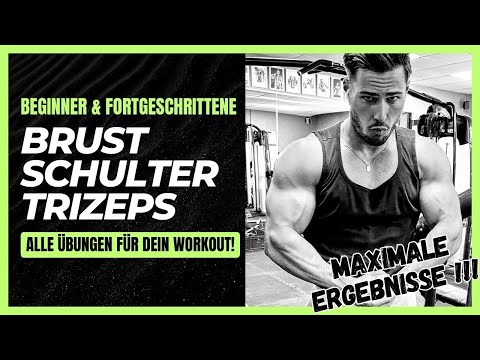 Starker Oberkörper ganz einfach: Brust, Schulter & Trizeps I Die besten Übungen für Muskelaufbau!