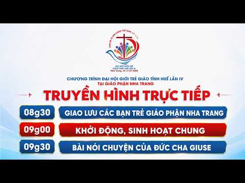 🔴 TRỰC TIẾP : Sáng 16.07 : GIAO LƯU - ĐÓN TIẾP - Đại Hội Giới Trẻ Giáo Tỉnh Huế lần thứ IV