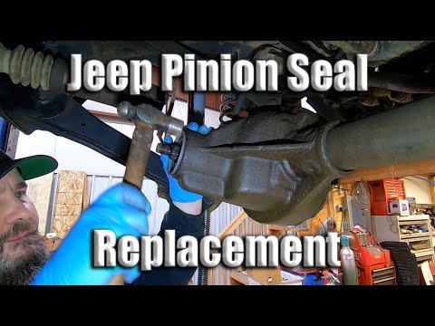 Replacing the pinion seals on a Jeep Wrangler...