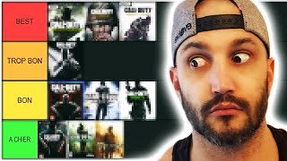 Ma tier list de tous les call of duty 