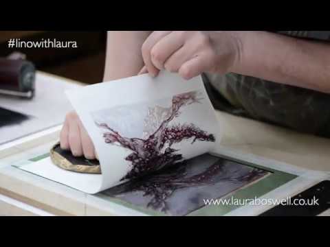 Multi block Lino Print with Laura Episode 9 - how a Lino Print divides into blocks