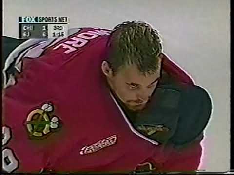 Blackhawks vs Sharks Brawl - Oct 4, 1999