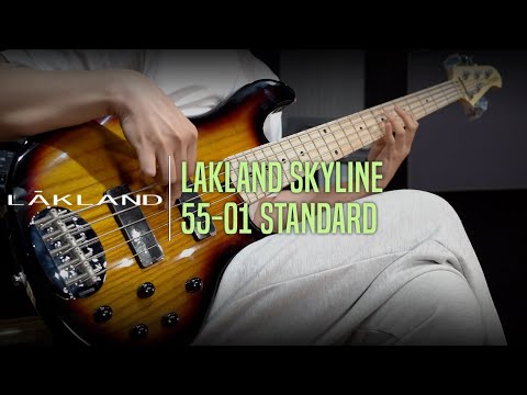 Lakland Skyline 55-01M - 5-String Bass Guitar - 3-Tone Sunburst Gloss Finish (220410437) image 9