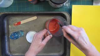 How to Dye Paper With Acrylic Paint, a tutorial