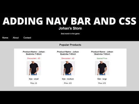 Python Tutorial - Flask for beginners part 7 (Adding navigation and CSS)