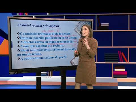TeleŞcoala: Limba şi literatura română clasa a VIII-a – Atributul (@TVR2)