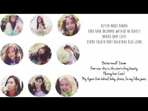 Girls' Generation (少女時代) - Blue Jeans Lyrics [Color Coded/ENG/ROM]