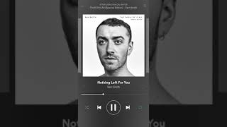 Sam Smith - Nothing Left For You [AUDIO]