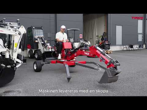 Grävmaskin Timco ATV-570R 15 hk 360° Roterande & 30 cm Skopa