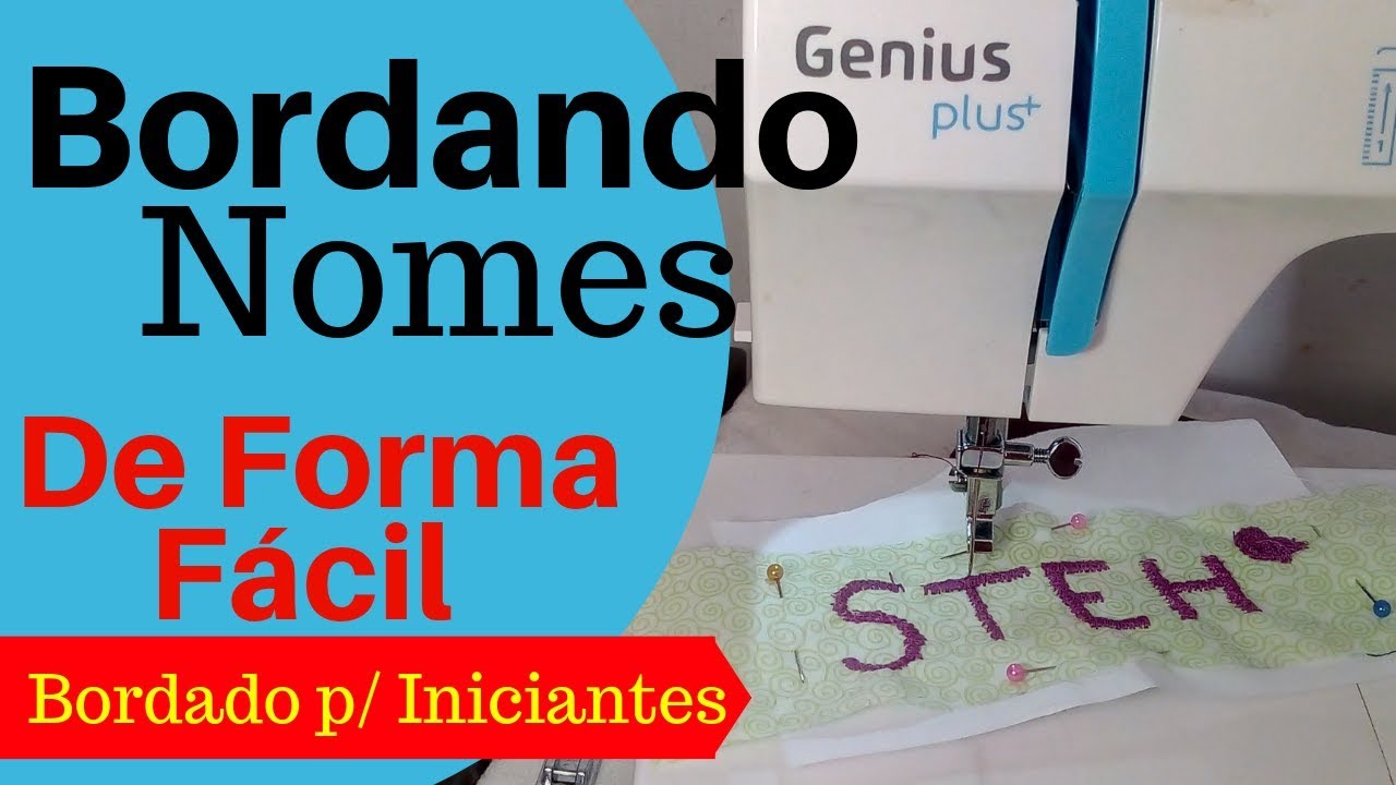 BORDANDO NOMES de um jeito fácil | Bordado p/ iniciante |