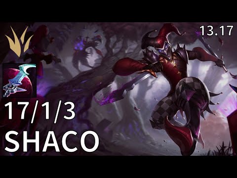 Shaco Jungle vs Elise - EUW Diamond | Patch 13.17