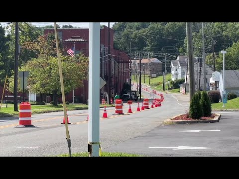 NJ Newton Mill Street South–Bound Traffic Lane Re–Routed