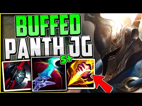 BUFFED PANTHEON JUNGLE IS A 1v9 MACHINE! (BEST BUILD/RUNES👌) - League of Legends