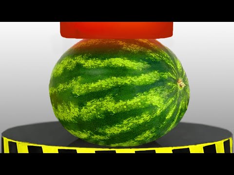 Watermelon Vs 1,000 Degree Hydraulic Press!