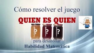 Resolución del juego Quién es Quién 1 