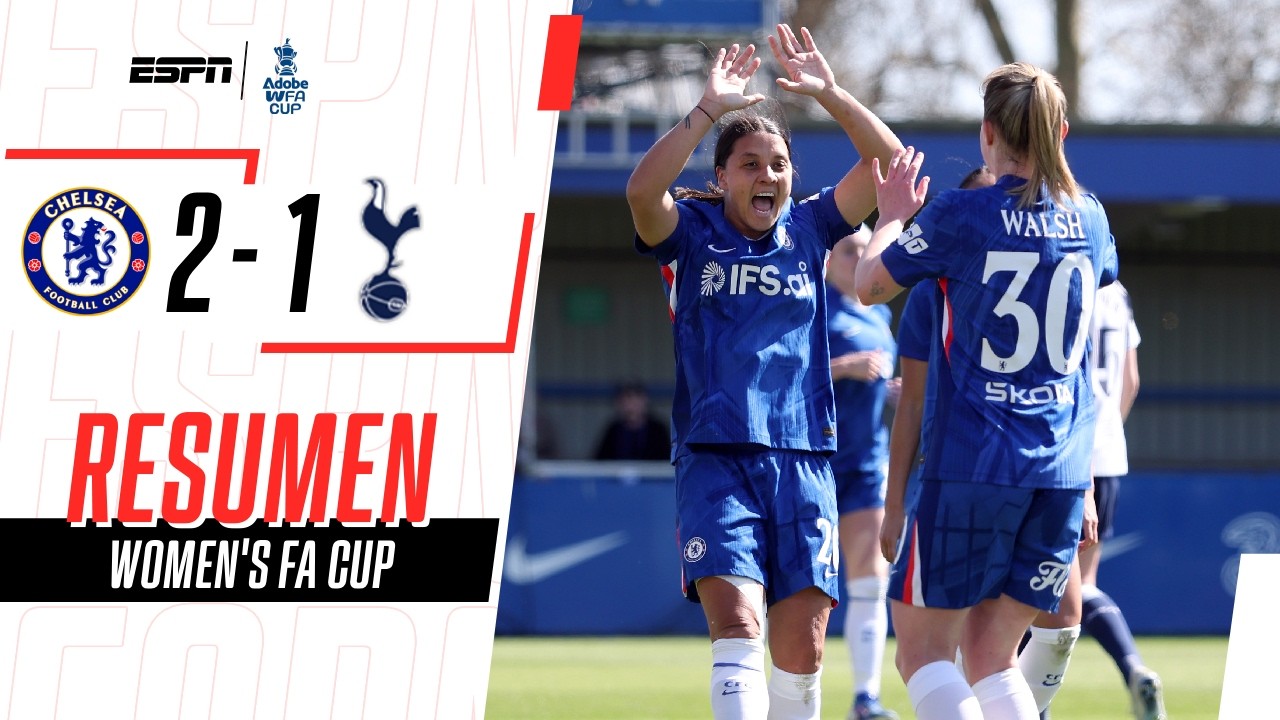 SAM KERR ANOTÓ Y LAS BLUES SACARON BOLETO A LAS SEMIFINALES | Chelsea 2-1 Tottenham | RESUMEN