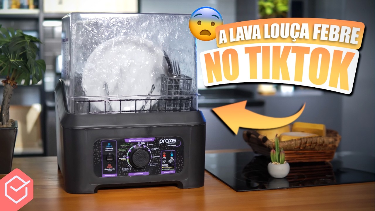 COMPREI a TÃO FALADA LAVA LOUÇA de MESA PORTÁTIL e “BARATA”! // Praxis LLPP Semiautomática