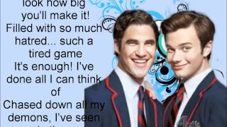 Perfect - Glee (Klaine) WITH LYRICS