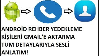 Android Rehber Yedekleme & Rehber Kurtarma 2018. Programsız!