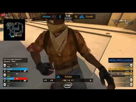 Cloud9 vs eUnited Mirage Highlights   ESL Pro League Season 8