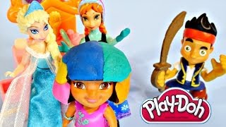 Play Doh Playsets - Cookie Monster Dora Peppa Pig Frozen Mickey Mouse Playdough Toys
