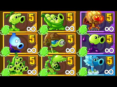 PvZ 2 Tournament All PEA Plants Chinese Version - Who Will Win? - PvZ 2 Plant Vs Plant