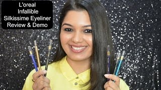 *NEW L'oreal Infallible Silkissime Eyeliner Review & Demo