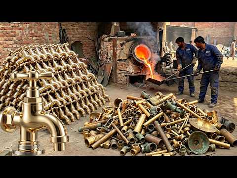 Amazing Recycling Process Old Brass Scrap To Manufacturing New Royal Water Tap | Recycling Secret