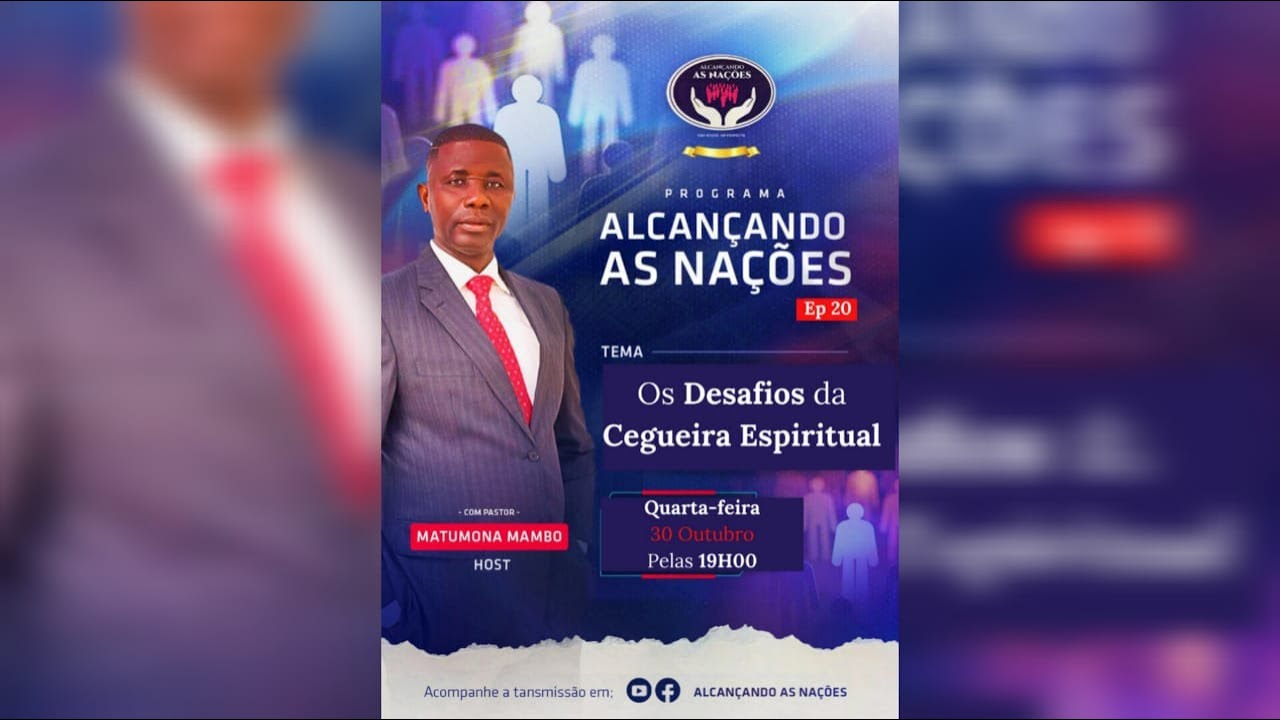 OS DESAFIOS DA CEGUEIRA ESPIRITUAL| PASTORES Matumona Mambo