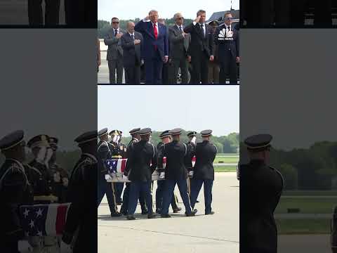 Trump attends dignified transfer for four U.S. service members killed in Iran War