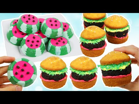 How to Make Hamburger Cupcakes & Watermelon Oreo Desserts!