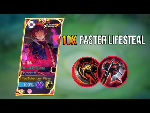 DYRROTH 10X FASTER LIFESTEAL USING THIS BUILD 😱💗 (MUST WATCH)-MLBB