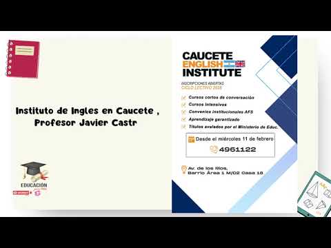 Instituto de Ingles en Caucete: Profesor Javier Castro.