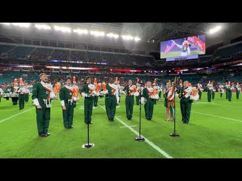 The 2021 Frost Band of the Hour Sings the National Anthem