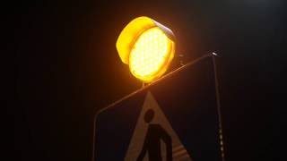 Pierwsze w Polsce aktywne przejście dla pieszych