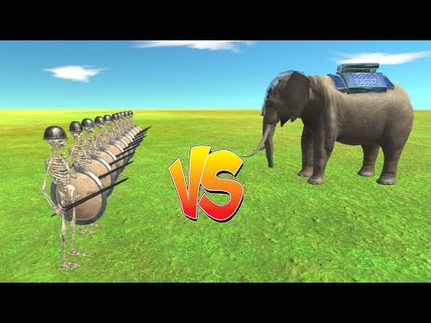 1 Vs 10 All BOSSER Vs SKELETON WARRIOR 🔥 Which One Better That ? - Animal Revolt Battle Simulator
