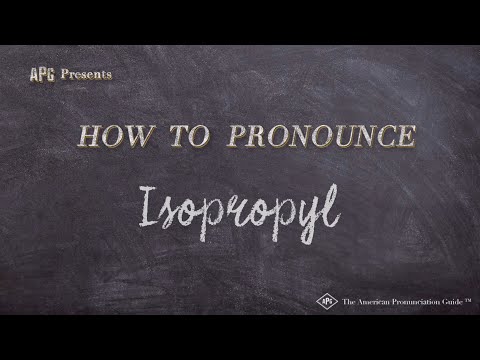 How to Pronounce Isopropyl (Real Life Examples!)