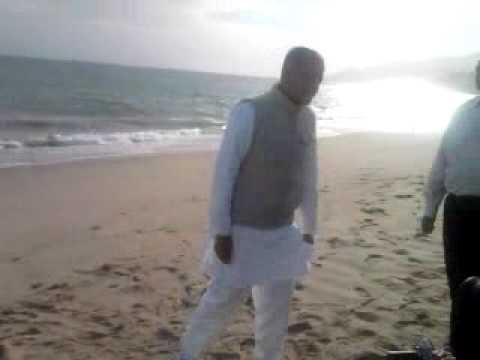 Pujyashree on Beach in California