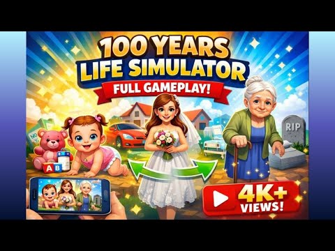 100 Years Life Simulator | As a Girl | Full Gameplay | Life to Death