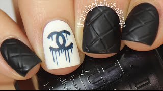 Easy Chanel Designer Nail Art DIY || THE NAIL POLISH CHALLENGE