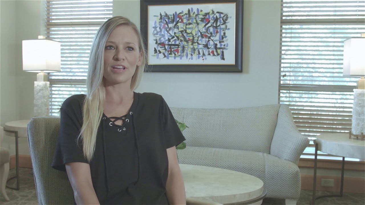 Blonde woman sitting in Oklahoma City dental office