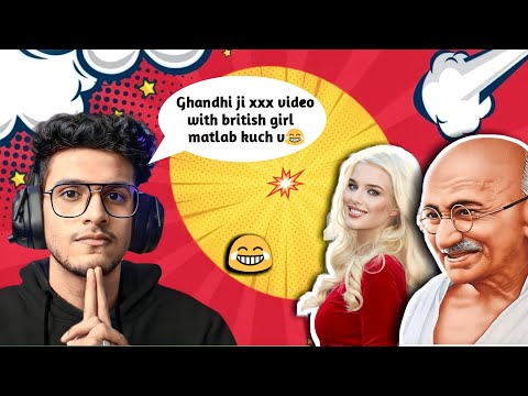 😂Instagram rosting video || ghandhi ji xxx video with british girl roast in nk roster ||