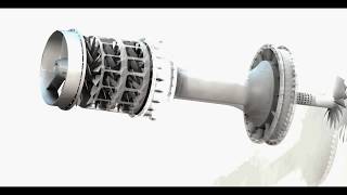 preview picture of video 'co-axial counter rotating mini jet engine animation'