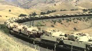 Tehachapi Pass-Military Tank Train