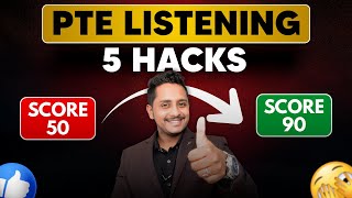 PTE Listening Hacks: Jump from 50 to 90 with These 5 Proven Tips!