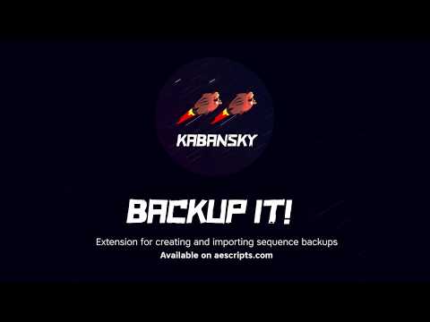 How to Backup Sequences in Premiere Pro - "Backup It!"
