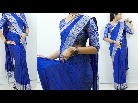 Beginners saree draping tricks step by step | Perfect silk saree draping | Sari draping for wedding